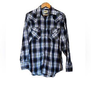 Fly cattleman snap button western shirt